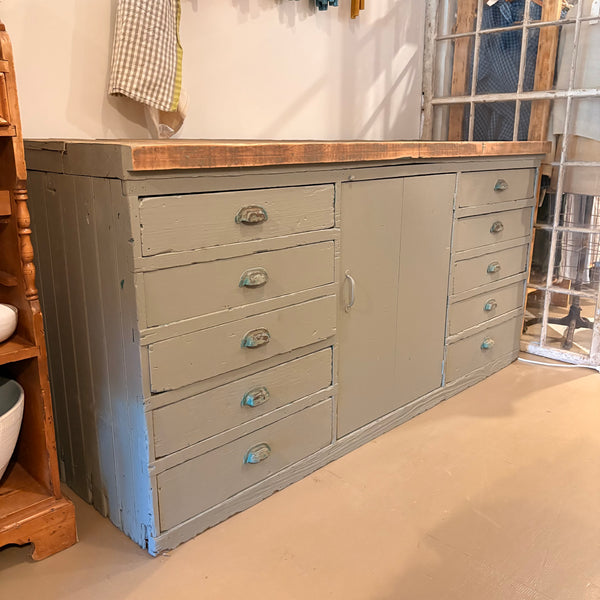 Vintage Painted Workbench