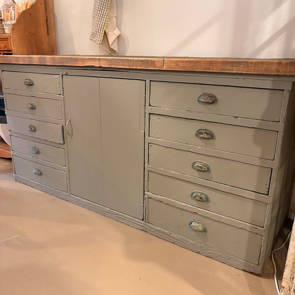Vintage Painted Workbench