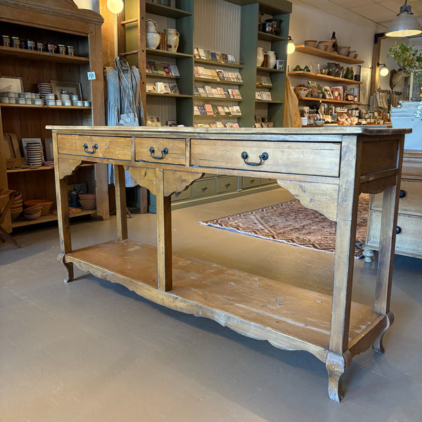 3-Drawer Pine Table