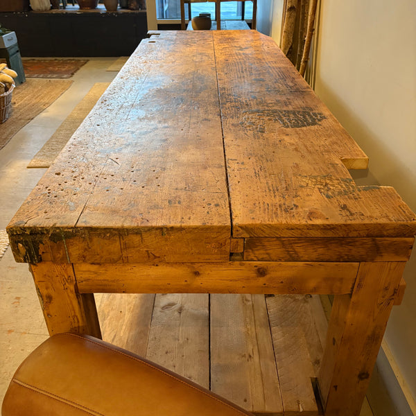 Vintage Workbench with Lower Level