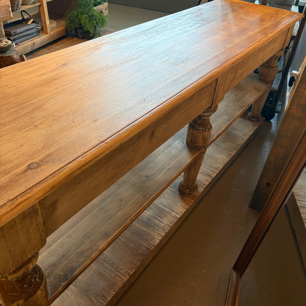 Vintage Pine Console/Island