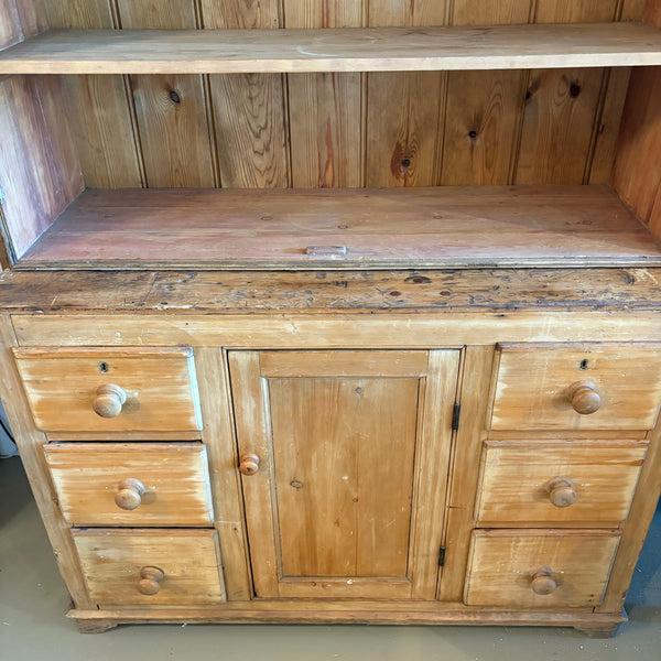 Antique Pine Hutch