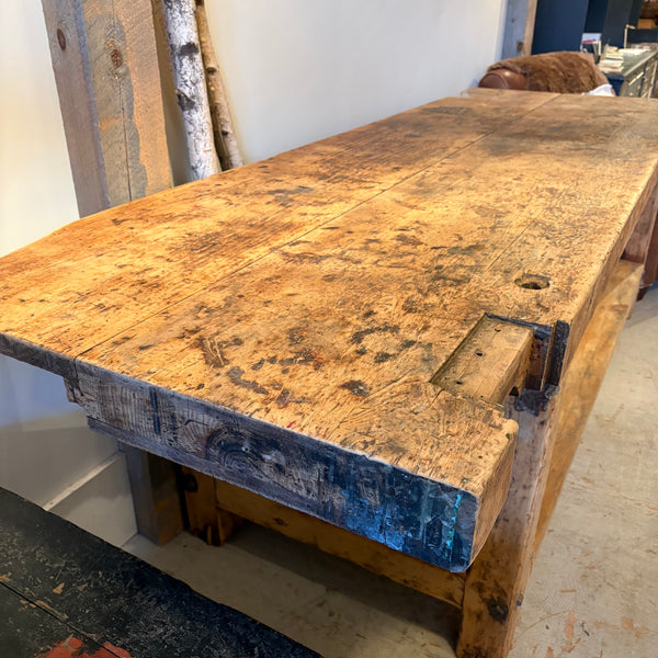 Vintage Workbench with Lower Level