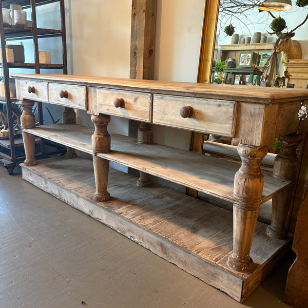 Vintage Pine Console/Island