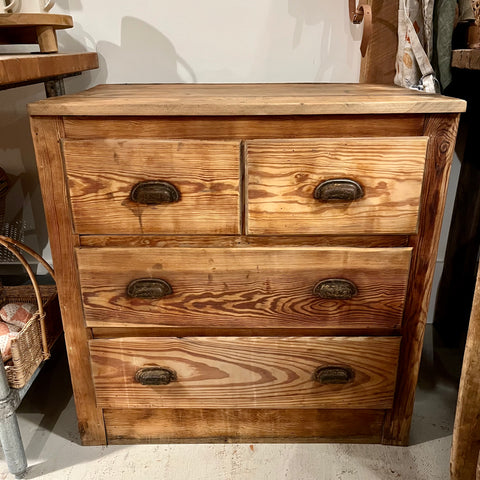 Vintage 4-Drawer Chest of Drawers with Beadboard Sides