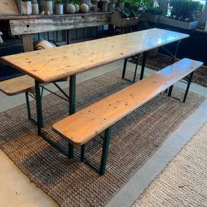 Oktoberfest Beer Garden Table and Benches