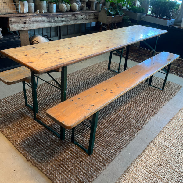 Oktoberfest Beer Garden Table and Benches