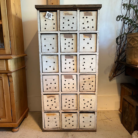 Vintage Bulb Storage Cabinet