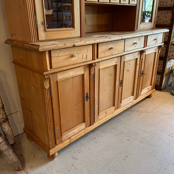 Pine Glass Cabinet