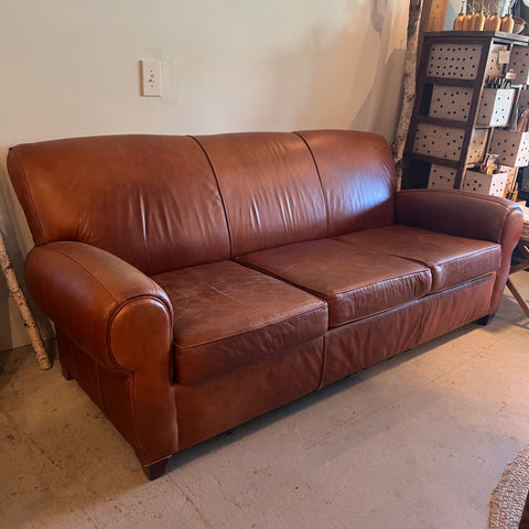 Pottery Barn Leather Sofa