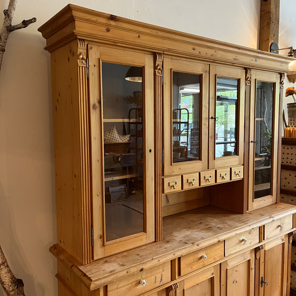 Pine Glass Cabinet