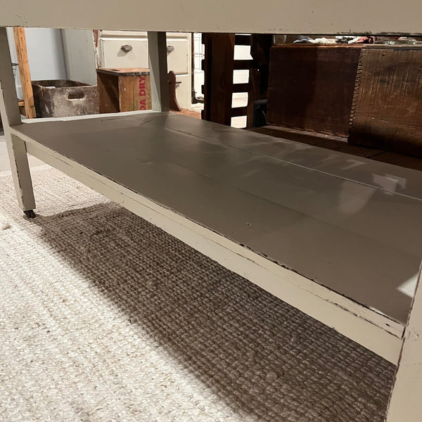 Vintage Worktable on Casters