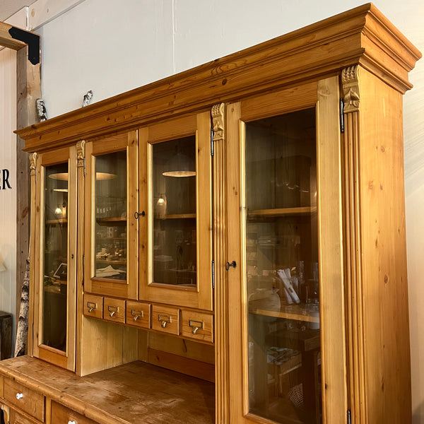 Pine Glass Cabinet