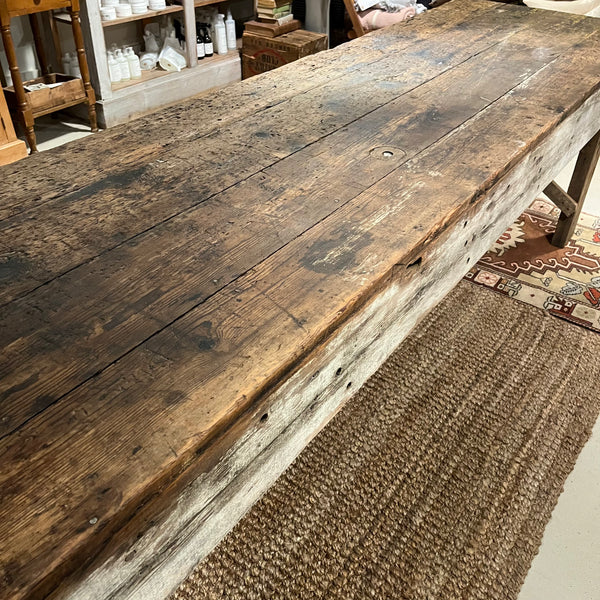 Vintage Long Workbench