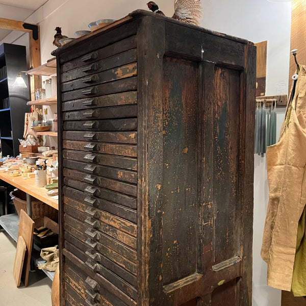 Vintage Hamilton Print Cabinet