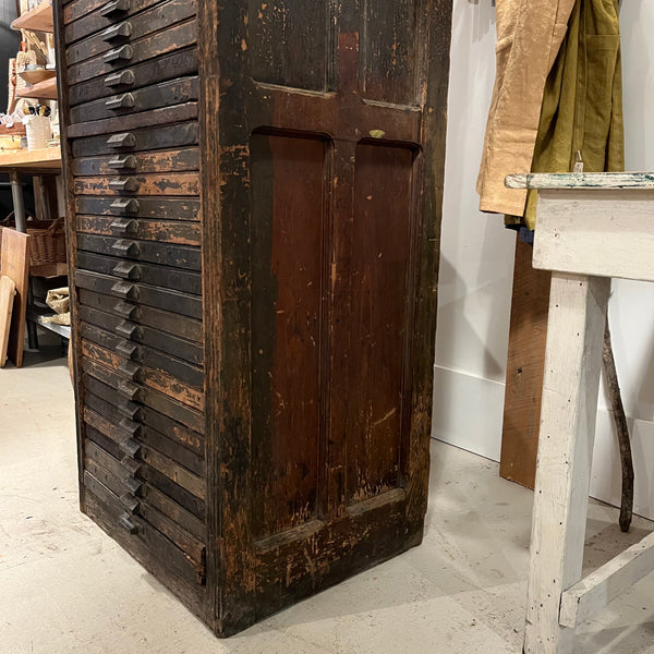 Vintage Hamilton Print Cabinet