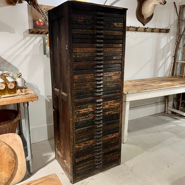 Vintage Hamilton Print Cabinet