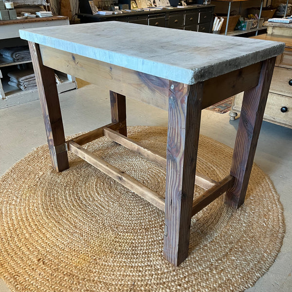 Vintage Marble Top Table/Island