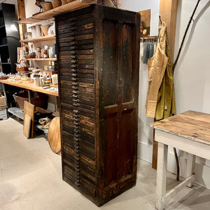 Vintage Hamilton Print Cabinet