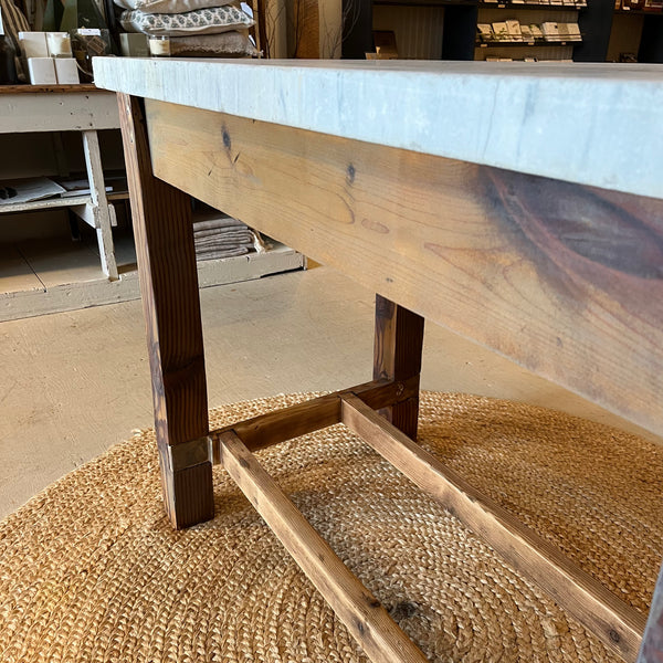 Vintage Marble Top Table/Island
